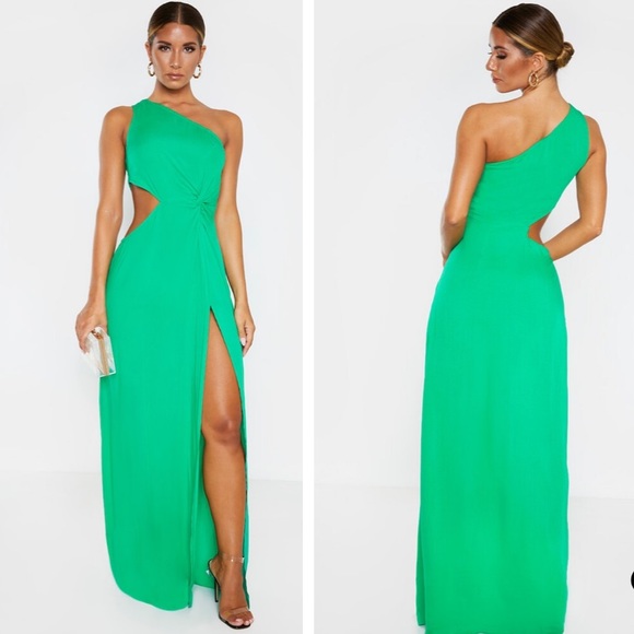 plt green maxi dress